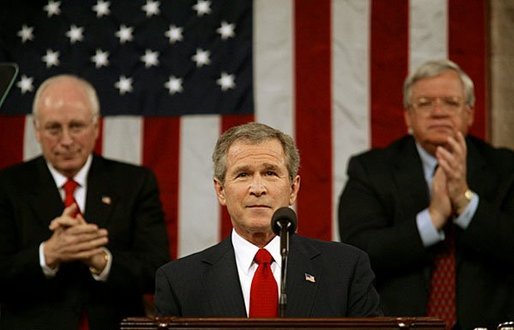 Former President George W. Bush at 2004 State of The Union Address Former President George W. Bush at 2004 State of The Union Address