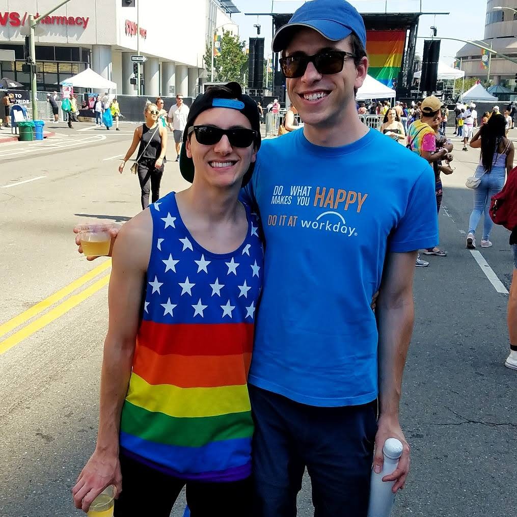 Tyler and Dylan at Pride Event Tyler and Dylan at Pride Event